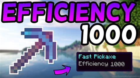 efficiency levels minecraft|efficiency 255 pickaxe command.